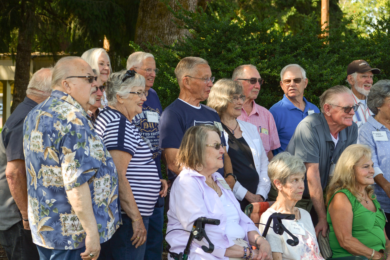 About 70 members of Battle Ground High School’s class of 1960 gathered on Aug. 18 at Kiwanis Park for a reunion.